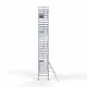 Alumiiniumtellingud 135х250 10,2 m töökõrgus* koos kokkupandavate piiretega ühel küljel Alumiiniumtellingud 135х250 10,2 m töökõrgus* koos kokkupandavate piiretega ühel küljel