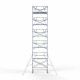 Alumiiniumtellingud 135х250 12,2 m töökõrgus* koos kokkupandavate piiretega ühel küljel Alumiiniumtellingud 135х250 12,2 m töökõrgus* koos kokkupandavate piiretega ühel küljel