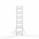 Alumiiniumtellingud 135х250 13,2 m töökõrgus* Carbon koos kokkupandavate piiretega ühel küljel Alumiiniumtellingud 135х250 13,2 m töökõrgus* Carbon koos kokkupandavate piiretega ühel küljel