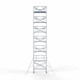 Alumiiniumtellingud 135х250 14,2 m töökõrgus* koos kokkupandavate piiretega ühel küljel Alumiiniumtellingud 135х250 14,2 m töökõrgus* koos kokkupandavate piiretega ühel küljel