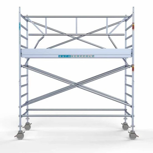 Alumiiniumtellingud 135х305 4,2 m töökõrgus* Carbon koos kokkupandavate piiretega ühel küljel