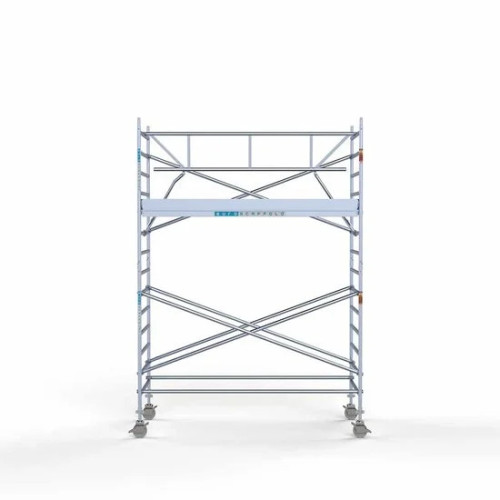 Alumiiniumtellingud 135х305 5,2 m töökõrgus* koos kokkupandavate piiretega ühel küljel