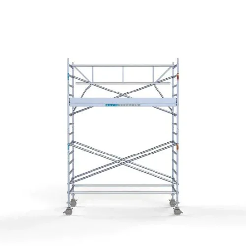 Alumīnija tornis 135х305 cm 5,2m darba augstums* salokāmas margas no 1 puses