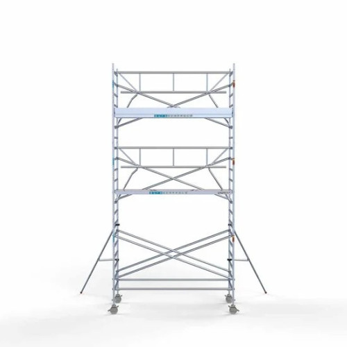 Alumiiniumtellingud 135х305 7,2 m töökõrgus* Carbon koos kokkupandavate piiretega ühel küljel