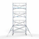 Alumiiniumtellingud 135х305 8,2 m töökõrgus* koos kokkupandavate piiretega ühel küljel Alumiiniumtellingud 135х305 8,2 m töökõrgus* koos kokkupandavate piiretega ühel küljel