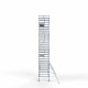 Alumiiniumtellingud 135х305 9,2 m töökõrgus* Carbon koos kokkupandavate piiretega ühel küljel Alumiiniumtellingud 135х305 9,2 m töökõrgus* Carbon koos kokkupandavate piiretega ühel küljel