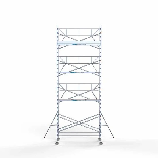 Alumiiniumtellingud 135х305 9,2 m töökõrgus* koos kokkupandavate piiretega ühel küljel Alumiiniumtellingud 135х305 9,2 m töökõrgus* koos kokkupandavate piiretega ühel küljel