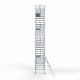 Alumiiniumtellingud 135х305 10,2 m töökõrgus* Carbon koos kokkupandavate piiretega ühel küljel Alumiiniumtellingud 135х305 10,2 m töökõrgus* Carbon koos kokkupandavate piiretega ühel küljel