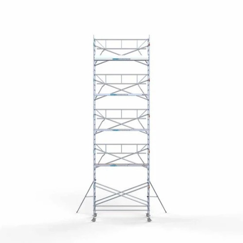 Alumiiniumtellingud 135х305 11,2 m töökõrgus* koos kokkupandavate piiretega ühel küljel