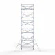 Alumiiniumtellingud 135х305 12,2 m töökõrgus* Carbon koos kokkupandavate piiretega ühel küljel