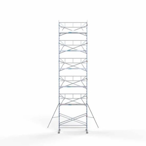 Alumiiniumtellingud 135х305 13,2 m töökõrgus* koos kokkupandavate piiretega ühel küljel