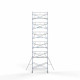 Alumiiniumtellingud 135х305 13,2 m töökõrgus* koos kokkupandavate piiretega ühel küljel Alumiiniumtellingud 135х305 13,2 m töökõrgus* koos kokkupandavate piiretega ühel küljel
