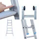 Kaheosaline redel 2x16 + fassaadirattad