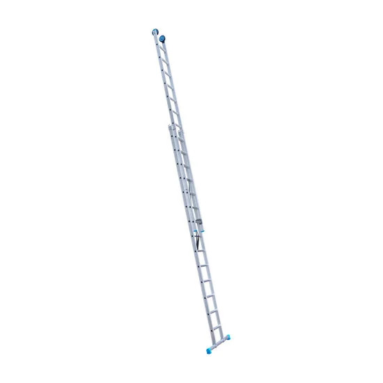 Kaheosaline redel 2x14 + fassaadirattad Kaheosaline redel 2x14 + fassaadirattad